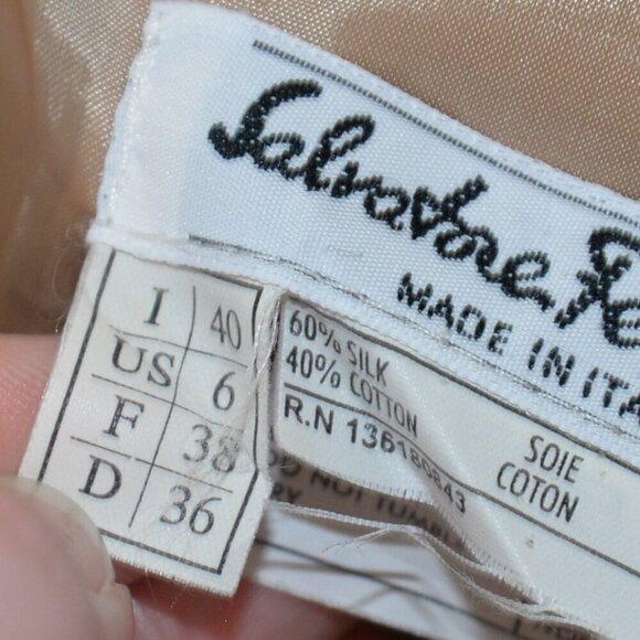 Salvatore Ferragamo Silk Jacket Butter Yellow Sz 6 - Picture 6 of 8